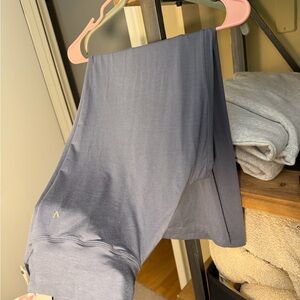 Blue/gray wide leg yoga pants